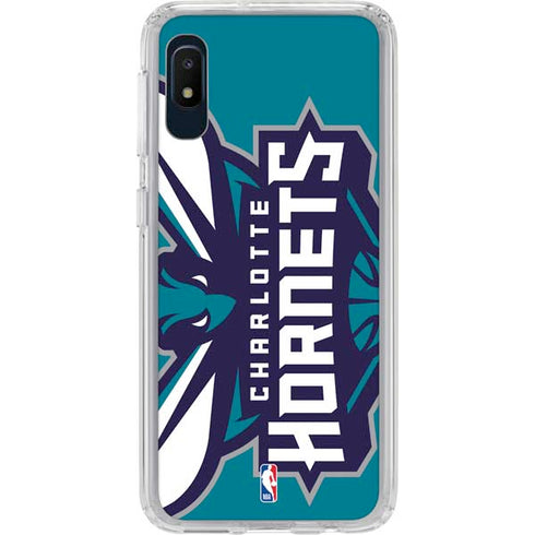 NBA Charlotte Hornets Large Logo Galaxy A10e Clear Case