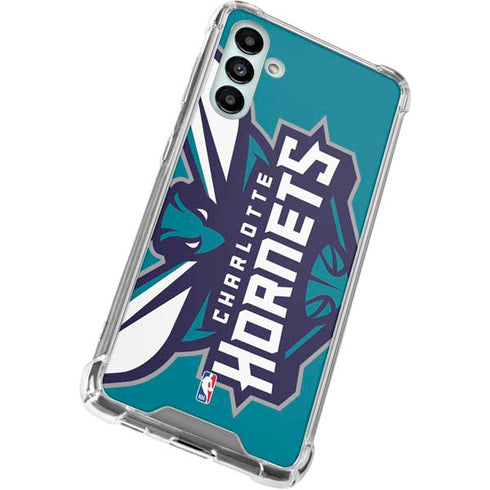 NBA Charlotte Hornets Large Logo Galaxy A13 5G Clear Case