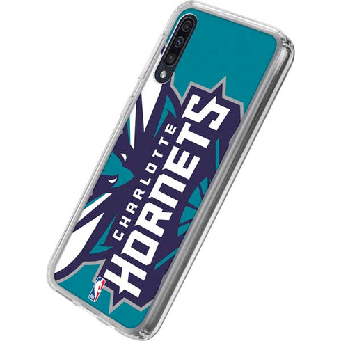 NBA Charlotte Hornets Large Logo Galaxy A50 Clear Case
