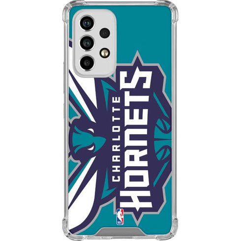 NBA Charlotte Hornets Large Logo Galaxy A53 5G Clear Case