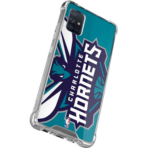 NBA Charlotte Hornets Large Logo Galaxy A71 5G Clear Case