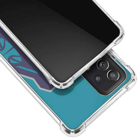 NBA Charlotte Hornets Large Logo Galaxy A72 5G Clear Case