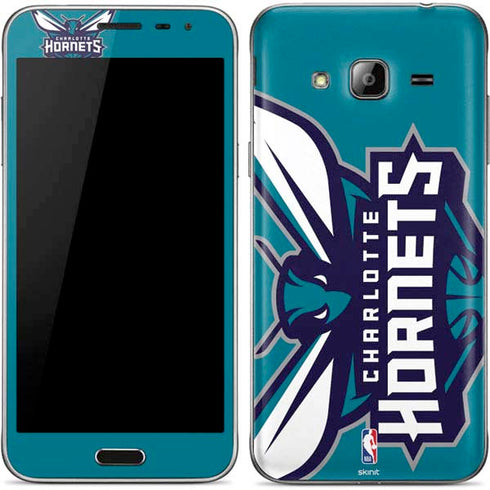 NBA Charlotte Hornets Large Logo Galaxy J3 Skin