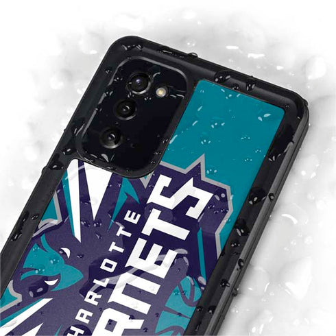 NBA Charlotte Hornets Large Logo Galaxy Note20 5G Waterproof Case