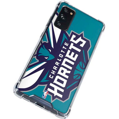 NBA Charlotte Hornets Large Logo Galaxy S20 FE Clear Case