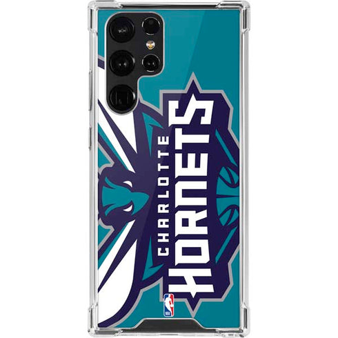 NBA Charlotte Hornets Large Logo Galaxy S22 Ultra Clear Case