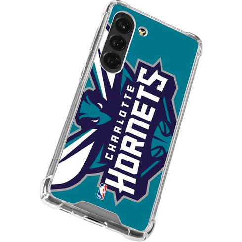 NBA Charlotte Hornets Large Logo Galaxy S23 Clear Case