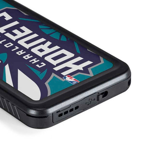 NBA Charlotte Hornets Large Logo Galaxy S23 Waterproof Case
