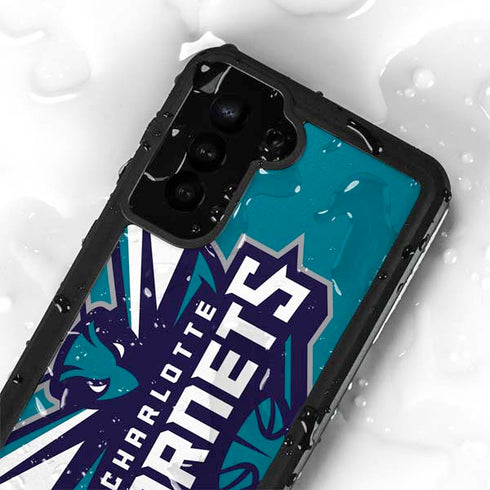 NBA Charlotte Hornets Large Logo Galaxy S23 Waterproof Case