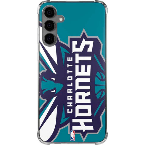NBA Charlotte Hornets Large Logo Galaxy S24 Plus Clear Case