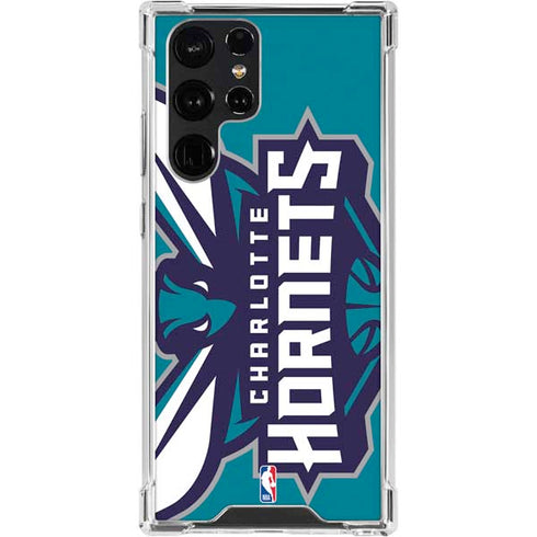 NBA Charlotte Hornets Large Logo Galaxy S24 Ultra Clear Case