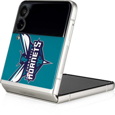 NBA Charlotte Hornets Large Logo Galaxy Z Flip3 5G Skin