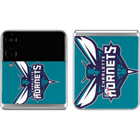 NBA Charlotte Hornets Large Logo Galaxy Z Flip4 5G Skin