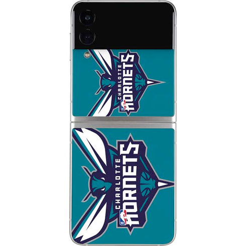 NBA Charlotte Hornets Large Logo Galaxy Z Flip4 5G Skin