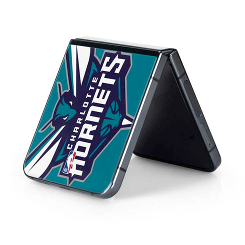 NBA Charlotte Hornets Large Logo Galaxy Z Flip5 5G Skin