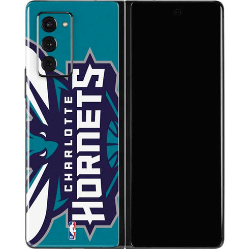 NBA Charlotte Hornets Large Logo Galaxy Z Fold2 5G Skin