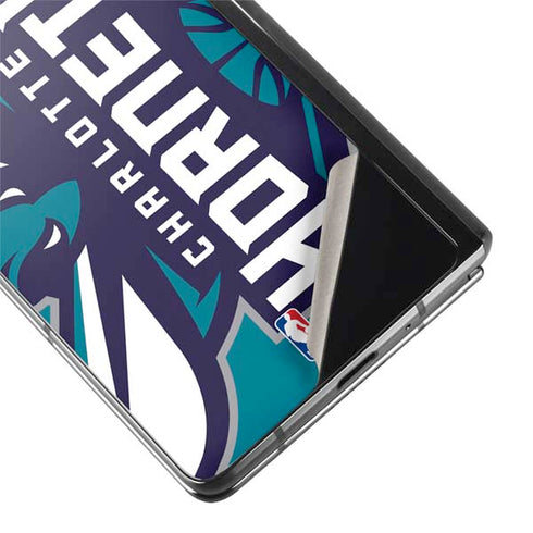 NBA Charlotte Hornets Large Logo Galaxy Z Fold2 5G Skin
