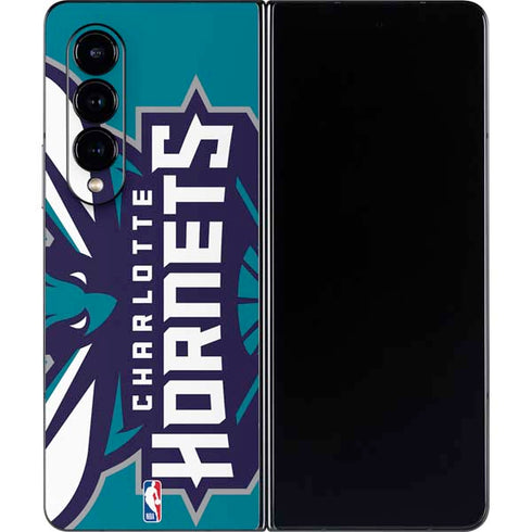NBA Charlotte Hornets Large Logo Galaxy Z Fold4 5G Skin