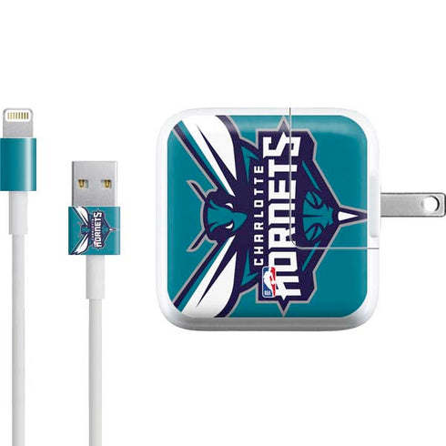 NBA Charlotte Hornets Large Logo iPad Charger (10W USB) Skin