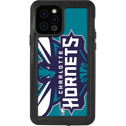 NBA Charlotte Hornets Large Logo iPhone 12 Pro Waterproof Case