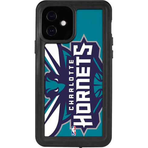 NBA Charlotte Hornets Large Logo iPhone 12 Waterproof Case
