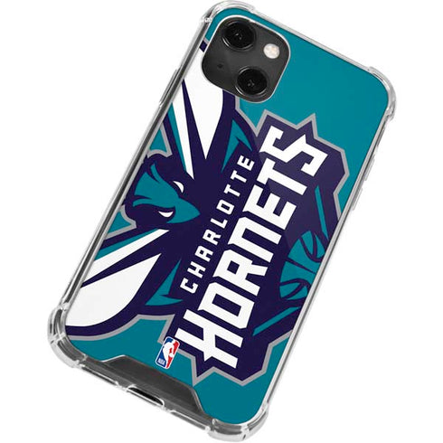 NBA Charlotte Hornets Large Logo iPhone 13 Mini Clear Case