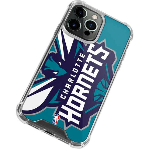 NBA Charlotte Hornets Large Logo iPhone 13 Pro Max Clear Case