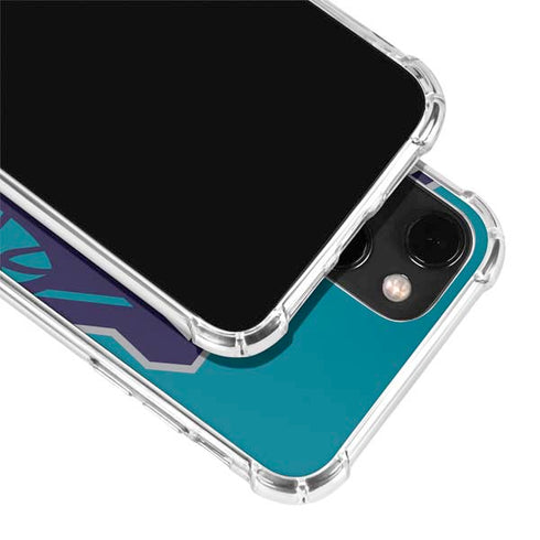NBA Charlotte Hornets Large Logo iPhone 14 Clear Case