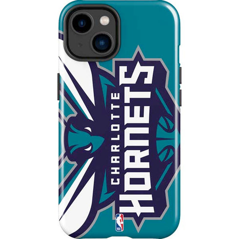 NBA Charlotte Hornets Large Logo iPhone 15 Plus Impact Case
