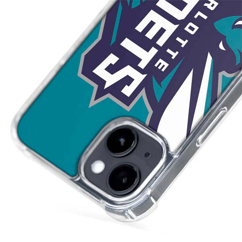 NBA Charlotte Hornets Large Logo iPhone 15 Plus MagSafe Case