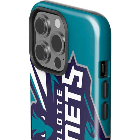 NBA Charlotte Hornets Large Logo iPhone 15 Pro Impact Case