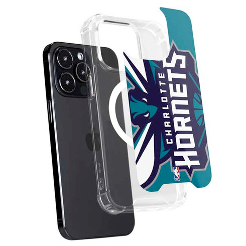 NBA Charlotte Hornets Large Logo iPhone 15 Pro Max MagSafe Case