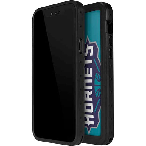NBA Charlotte Hornets Large Logo iPhone 14 Pro Max Waterproof Case