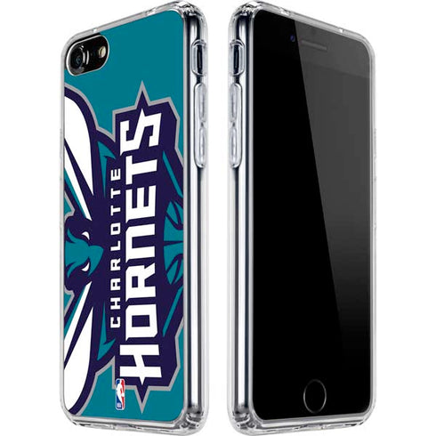 NBA Charlotte Hornets Large Logo iPhone SE (2nd & 3rd Gen) Clear Case