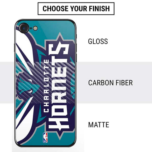 NBA Charlotte Hornets Large Logo iPhone SE (2nd & 3rd Gen) Skin