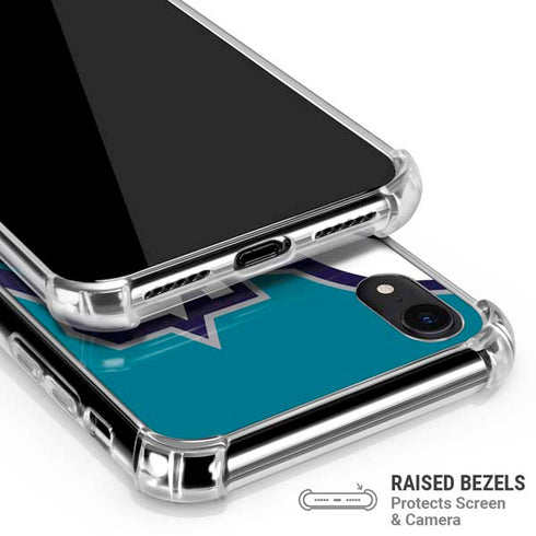 NBA Charlotte Hornets Large Logo iPhone XR Clear Case