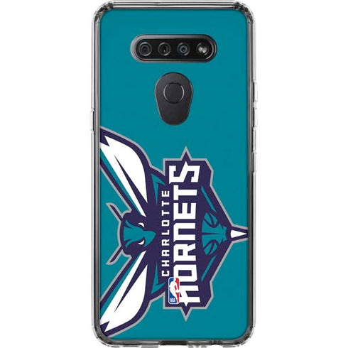 NBA Charlotte Hornets Large Logo LG K51/Q51 Clear Case