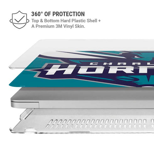 NBA Charlotte Hornets Large Logo MacBook Pro 13in (2020) Case plus Skin