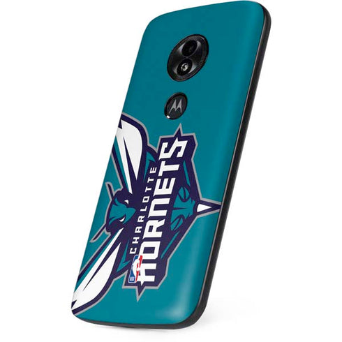 NBA Charlotte Hornets Large Logo Moto E5 Play Skin