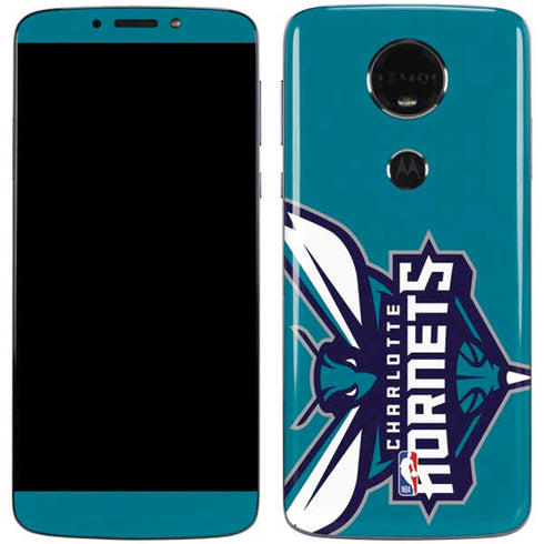 NBA Charlotte Hornets Large Logo Moto E5 Plus Skin