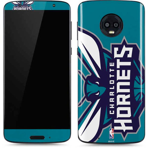 NBA Charlotte Hornets Large Logo Moto G6 Skin