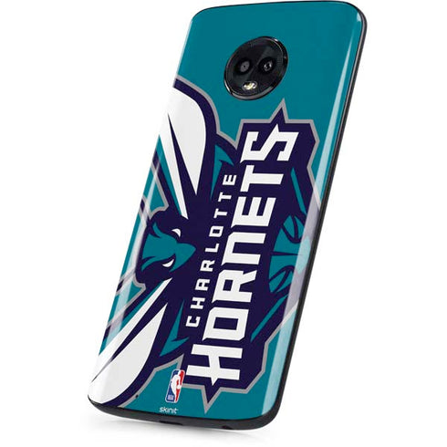 NBA Charlotte Hornets Large Logo Moto G6 Skin