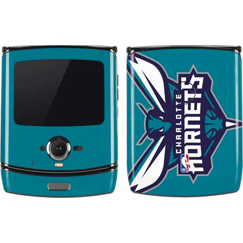 NBA Charlotte Hornets Large Logo Motorola RAZR Skin