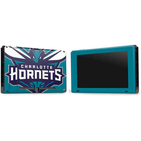 NBA Charlotte Hornets Large Logo Nintendo Switch Bundle Skin