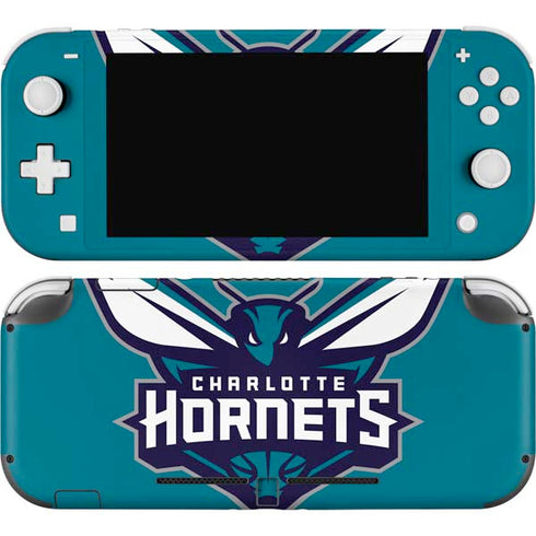 NBA Charlotte Hornets Large Logo Nintendo Switch Lite Skin