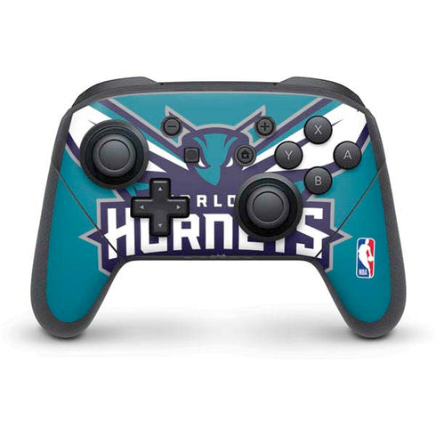 NBA Charlotte Hornets Large Logo Nintendo Switch Pro Controller Skin