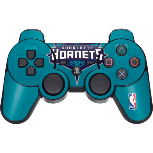 NBA Charlotte Hornets Large Logo PS3 Dual Shock wireless controller Skin