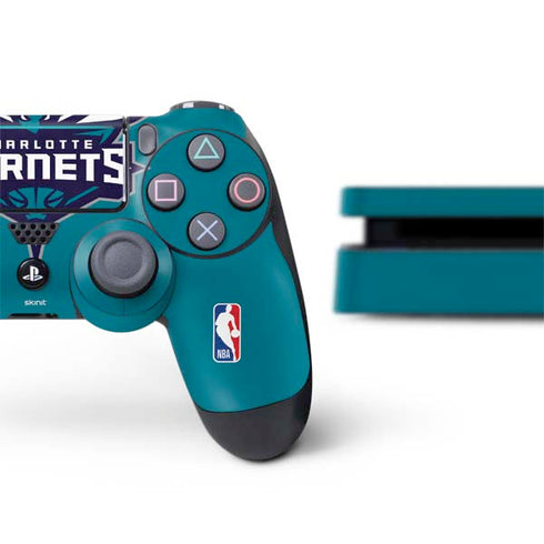 NBA Charlotte Hornets Large Logo PS4 Slim Bundle Skin