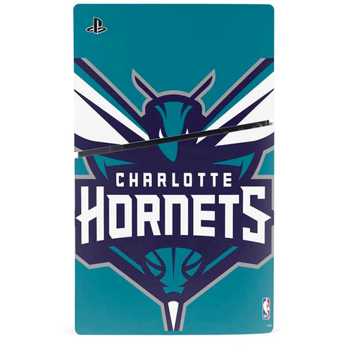 NBA Charlotte Hornets Large Logo PS5 Slim Digital Edition Bundle Skin