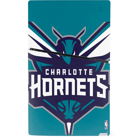 NBA Charlotte Hornets Large Logo PS5 Slim Digital Edition Bundle Skin